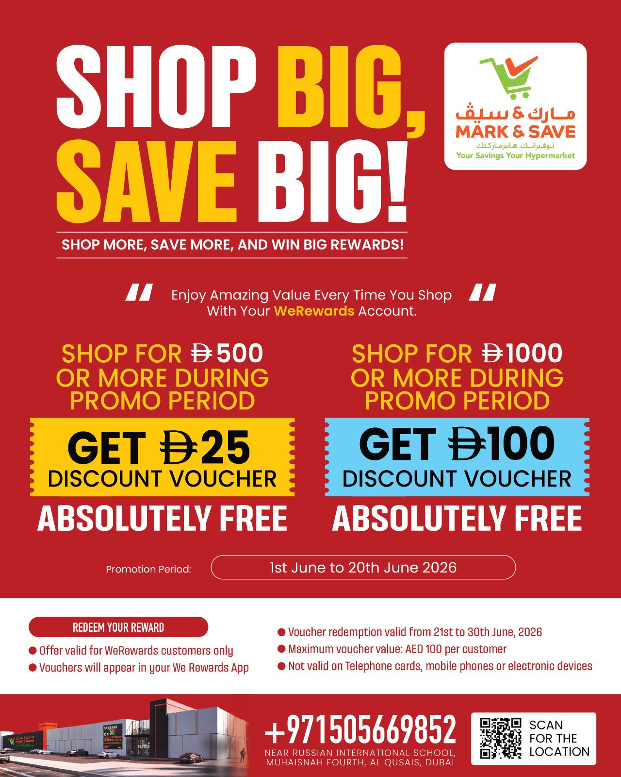 Mark and Save - Shop Big, Save Big till 30th June 2026